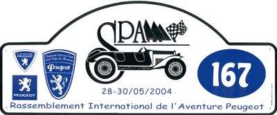 Logo Internationales Peugeot-L'Aventure-Treffen Pfingsten 2004 in Spa / Belgien
