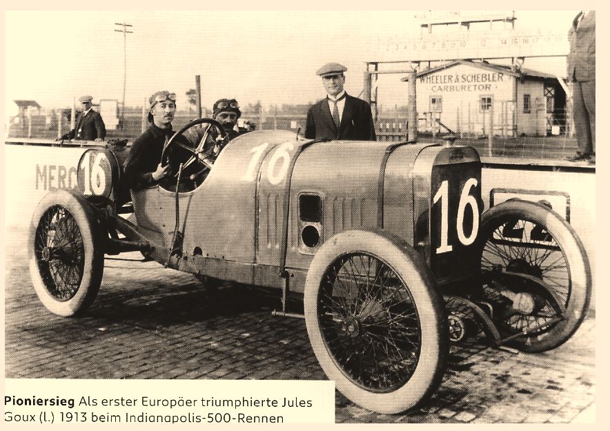 Jules Goux Sieger Indianapolis 1913