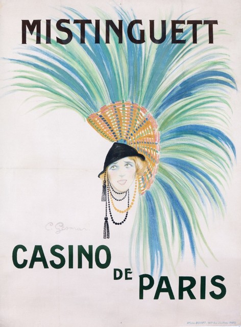 Plakat Mistinguett im Casino de Paris