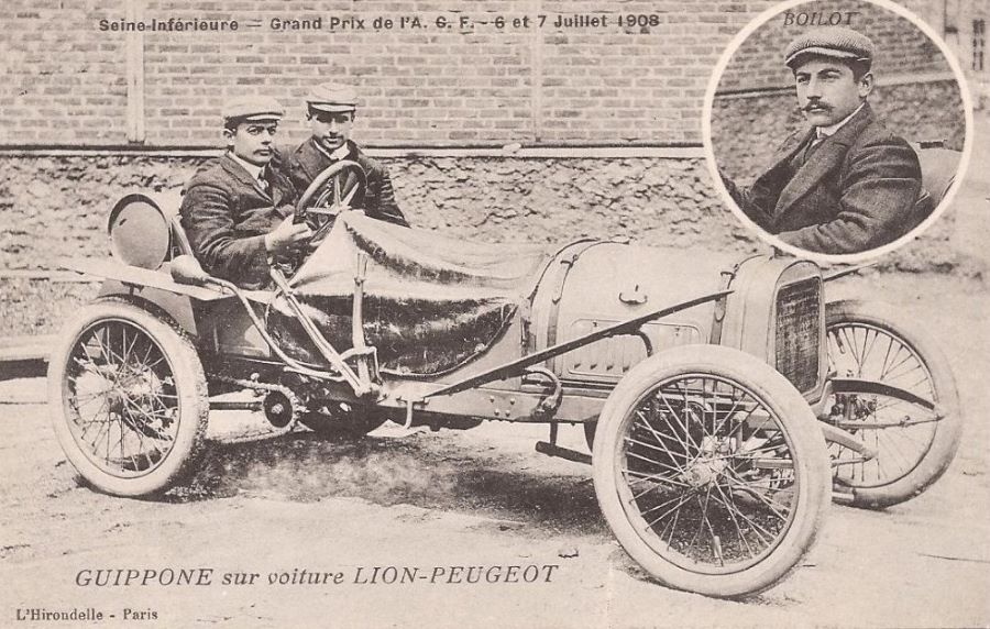 1908 - Guippone  beim GP de Voiturettes 
