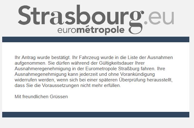Screenshot Portal der Stadt Straßburg